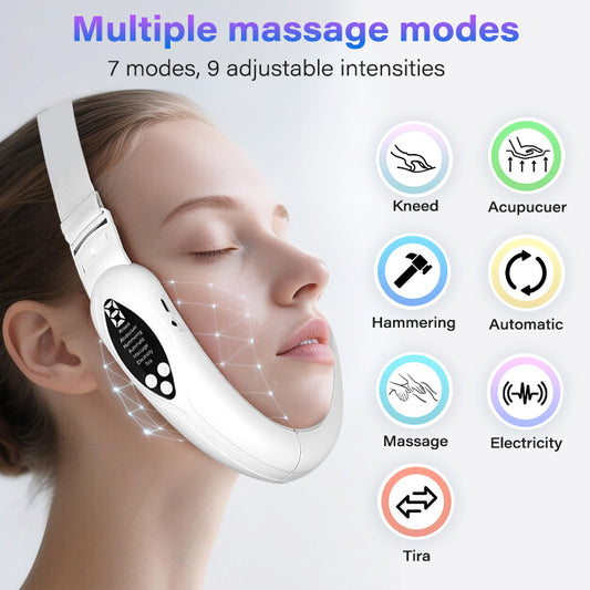 HY103 EMS V-Shape Face Lifting Device with 7-Color LED