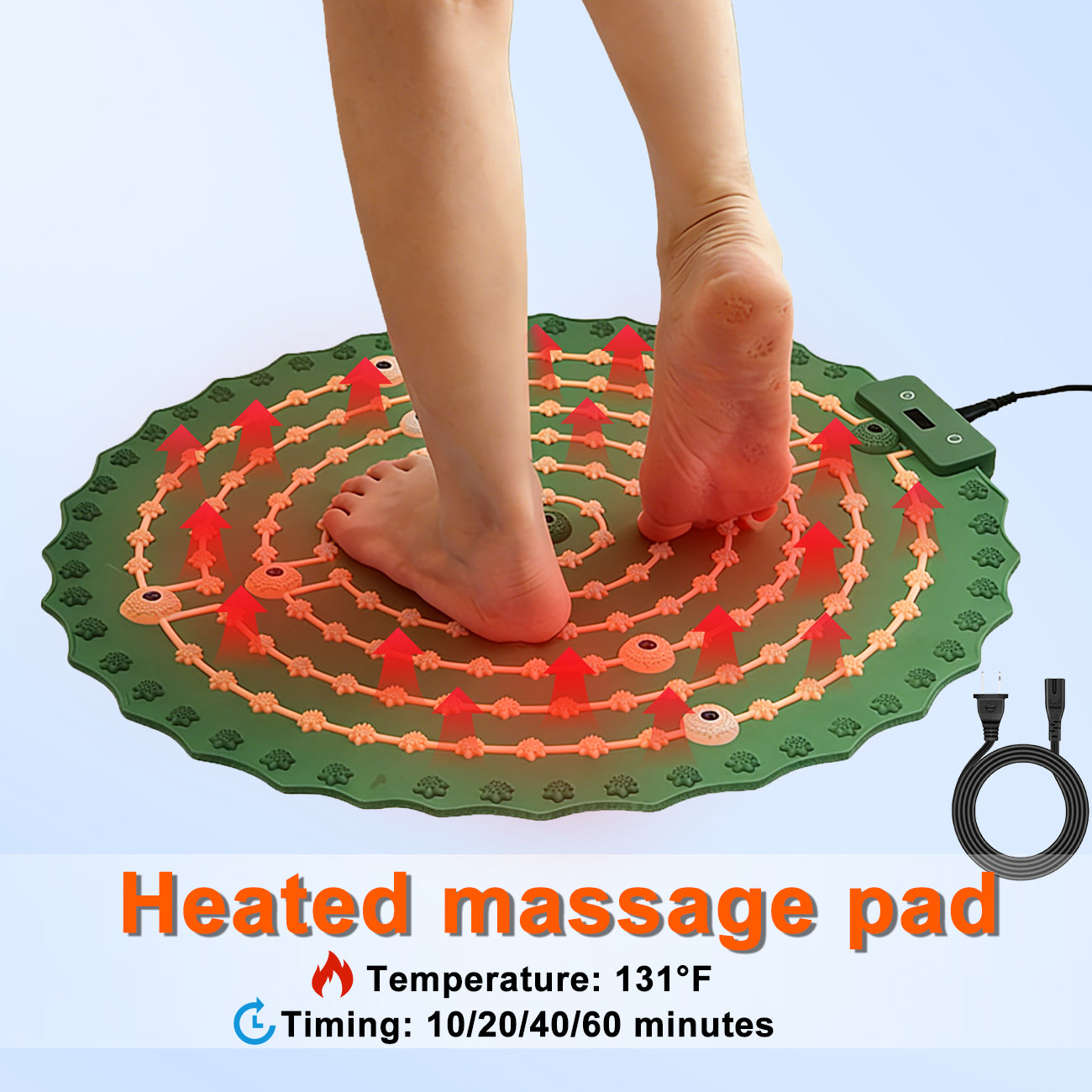Heated Acupressure Foot Mat
