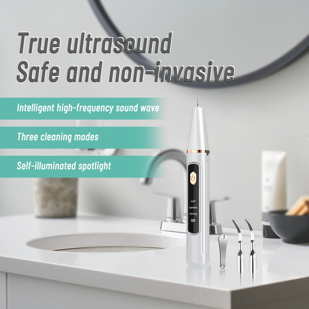 Ultrasonic Dental Tartar Remover – Home Teeth Cleaning Tool