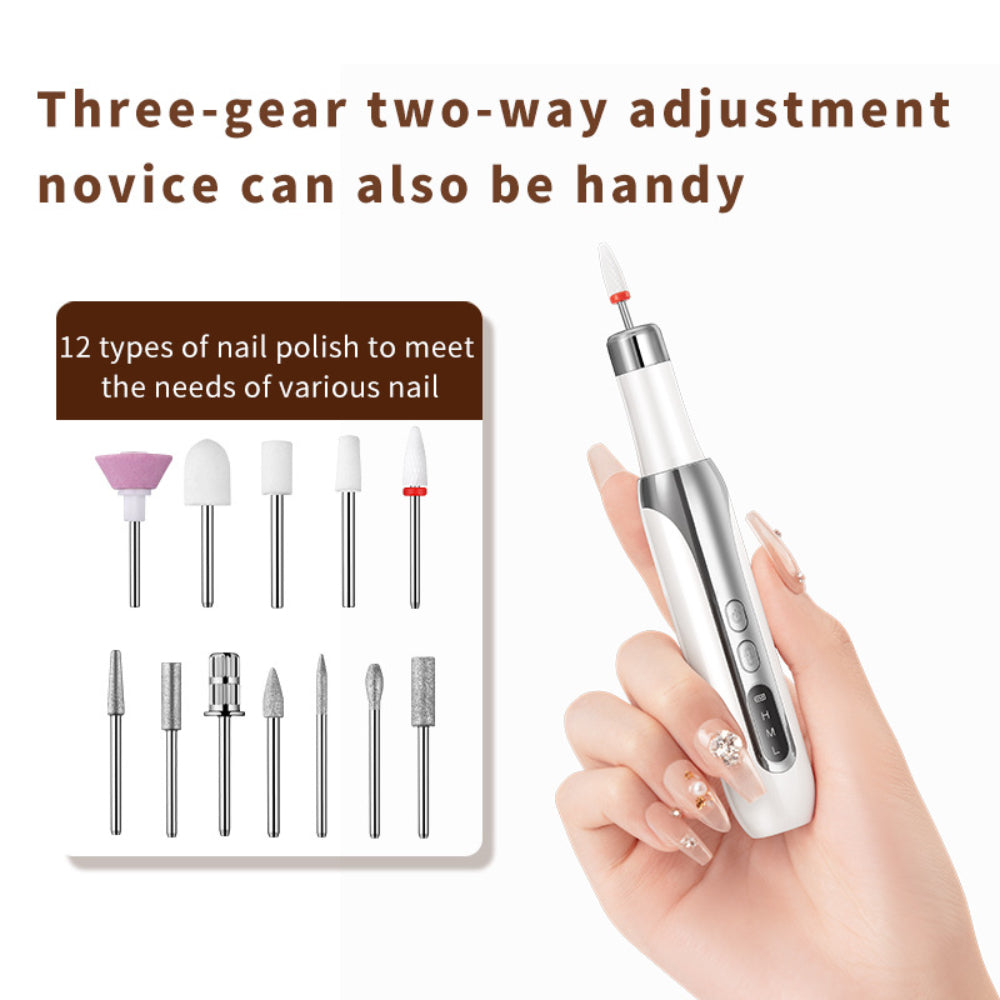 Rechargeable Electric Nail Drill Pen | Professional Home Manicure Machine