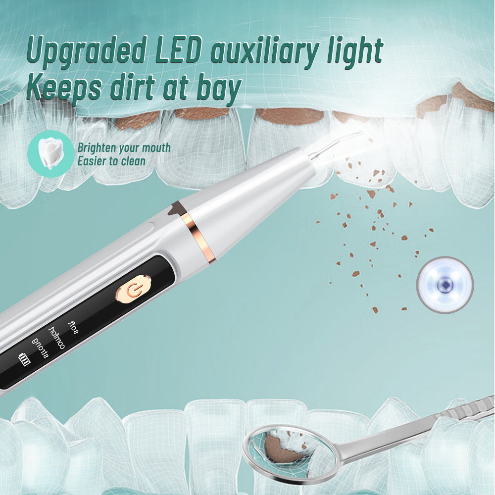 Ultrasonic Dental Tartar Remover – Home Teeth Cleaning Tool