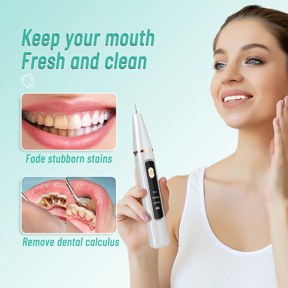 Ultrasonic Dental Tartar Remover – Home Teeth Cleaning Tool