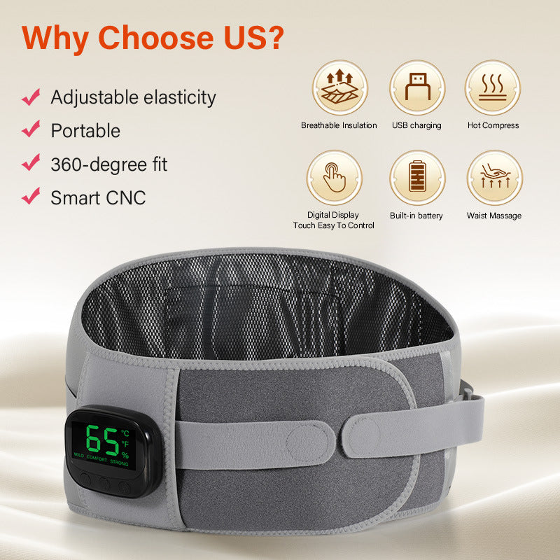 HY112 Heating Vibration Waist & Abdomen Massage Belt