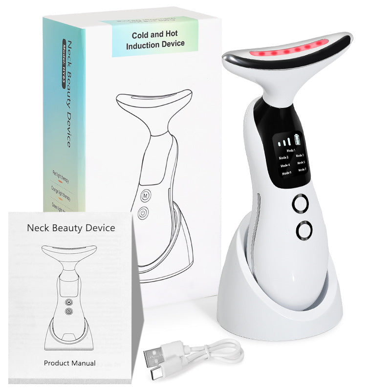 HY83 7 Colors LED Neck & Face Lifting Beauty Massager