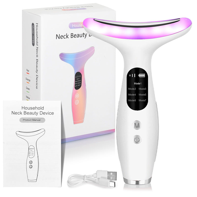 HY93 7-Color LED Dolphin Face & Neck Lifting Beauty Massager