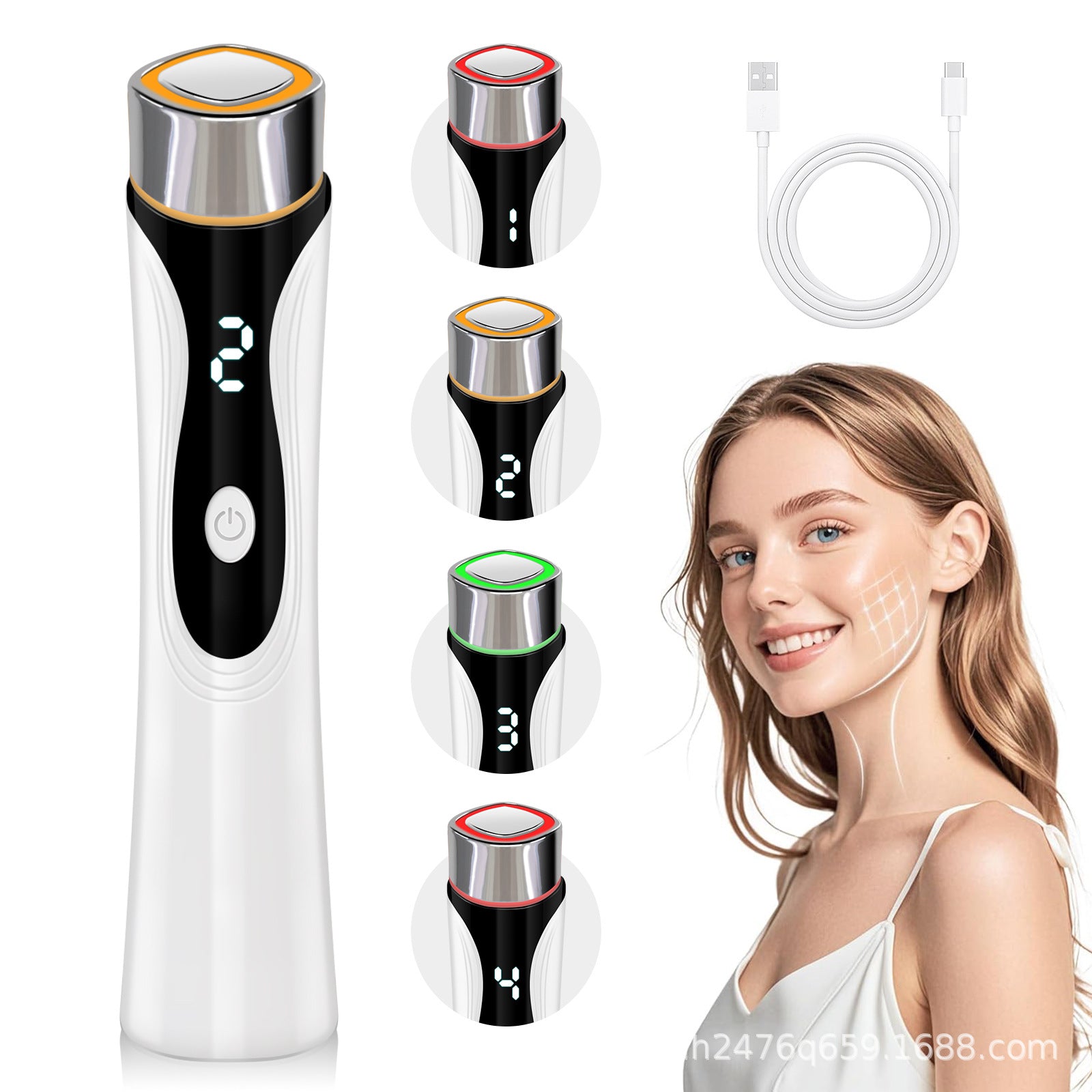 HY116 4-Color LED Facial Induction Beauty Device