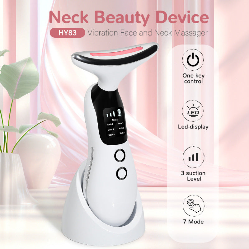 HY83 7 Colors LED Neck & Face Lifting Beauty Massager