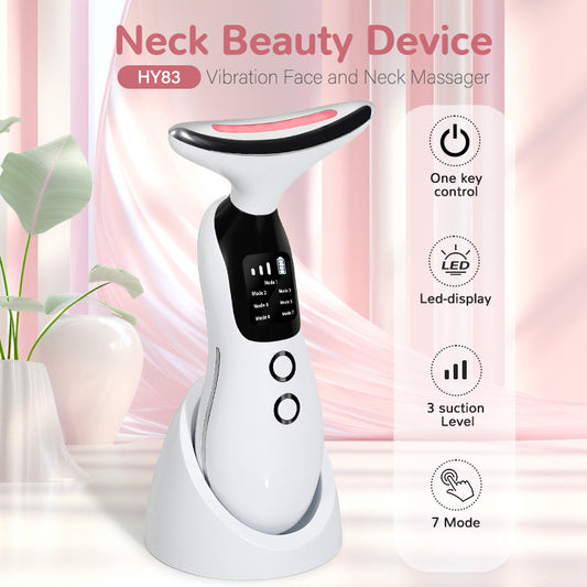 HY83 7 Colors LED Neck & Face Lifting Beauty Massager