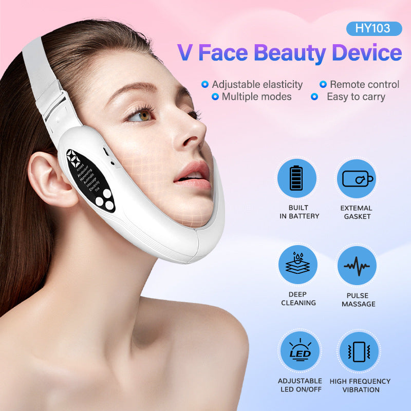 HY103 EMS V-Shape Face Lifting Device with 7-Color LED