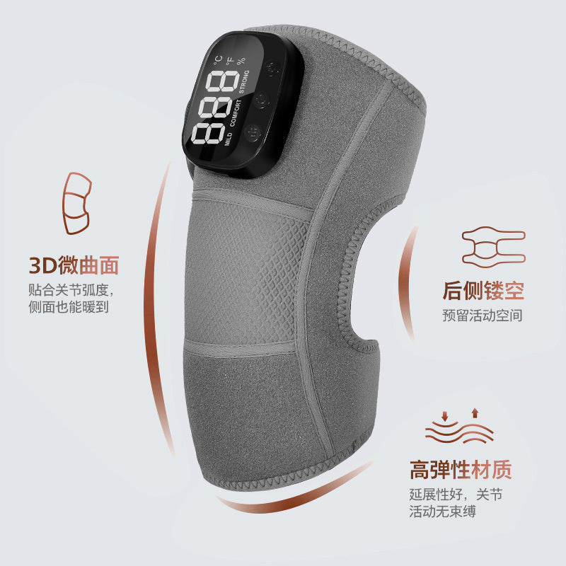HY104 Rechargeable Heating Vibration Knee Massager Brace