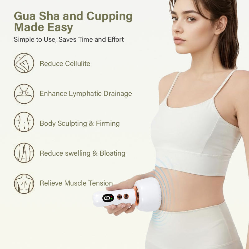 HY106 Electric Cupping & Gua Sha Massager with Hot Compress