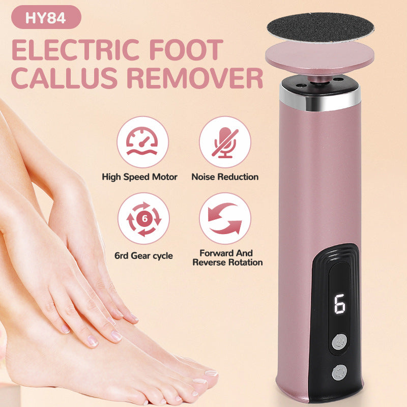 HY84 2-in-1 Electric Foot Callus Remover & Nail Polisher