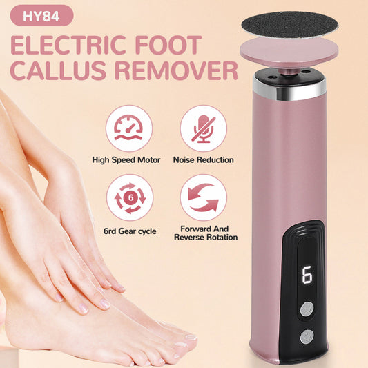 HY84 2-in-1 Electric Foot Callus Remover & Nail Polisher