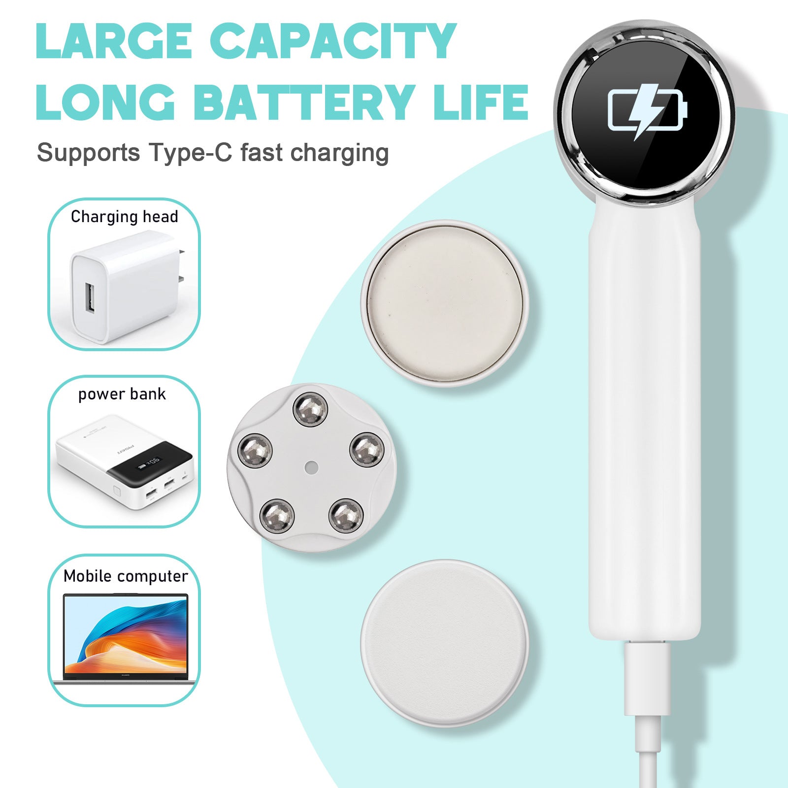 HY115 Electric Rotating Silicone Facial Cleansing Brush