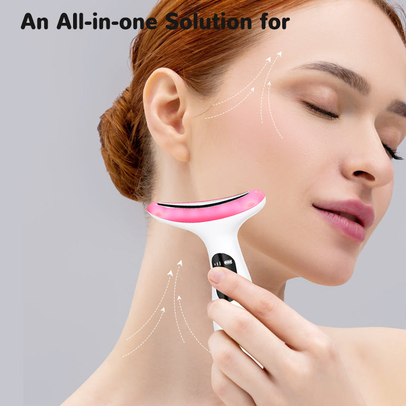 HY93 7-Color LED Dolphin Face & Neck Lifting Beauty Massager