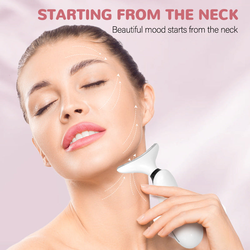 HY83 7 Colors LED Neck & Face Lifting Beauty Massager