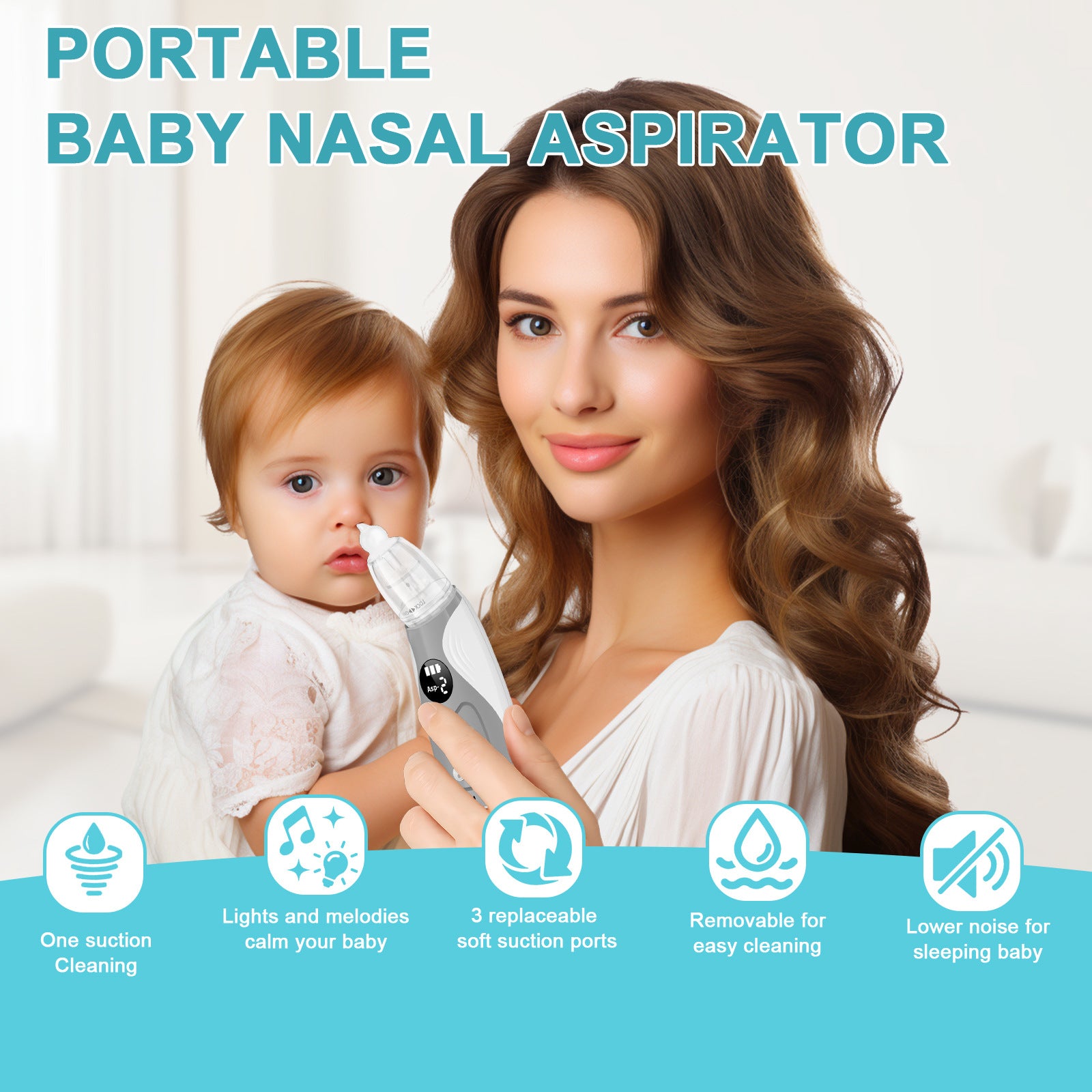 HY123 Portable Electric Baby Nasal Aspirator