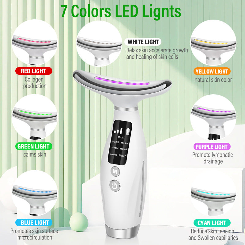 HY69 7-in-1 Radiant Glow Handheld Facial Toning & LED Device