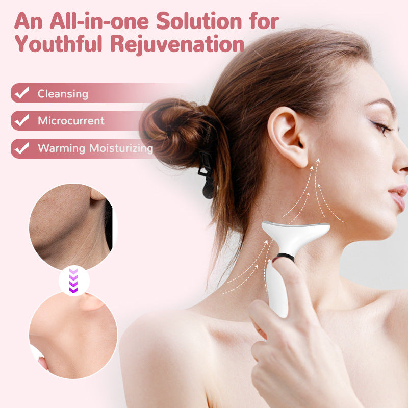 HY83 7 Colors LED Neck & Face Lifting Beauty Massager