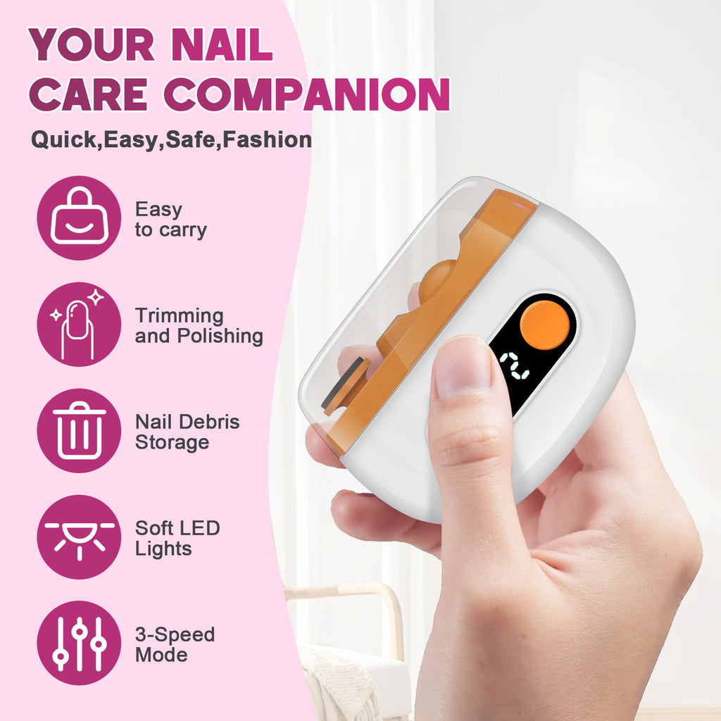 HY117 Automatic Electric Nail Trimmer & Polisher