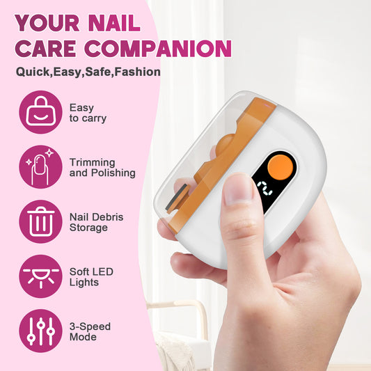 HY117 Automatic Electric Nail Trimmer & Polisher