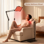 256-LED Red Light Lamp – 5 Levels - Timer - 360° Adjustable