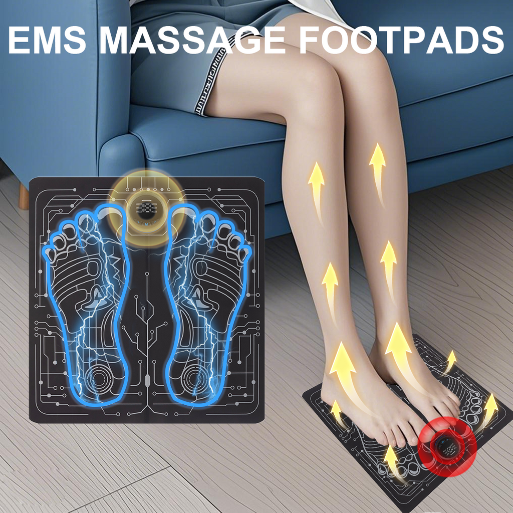 EMS massage foot pads relieve foot pain, promote blood circulation and improve sleep quality