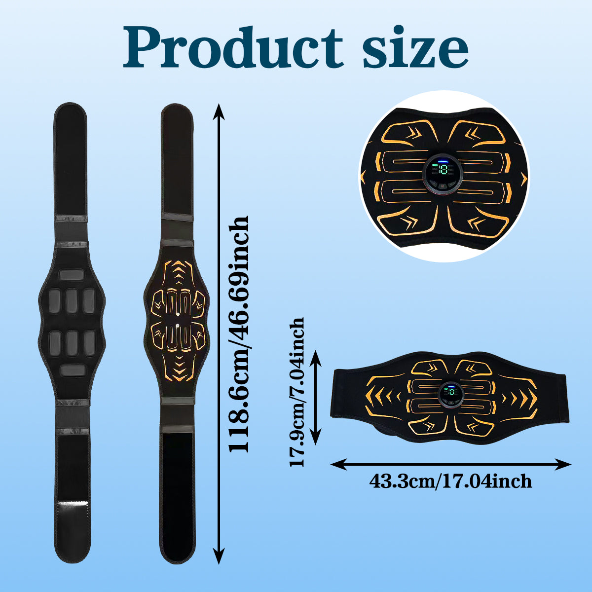 Premium EMS Muscle Massage & Abdominal Toning Belt