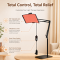 256-LED Red Light Lamp – 5 Levels - Timer - 360° Adjustable