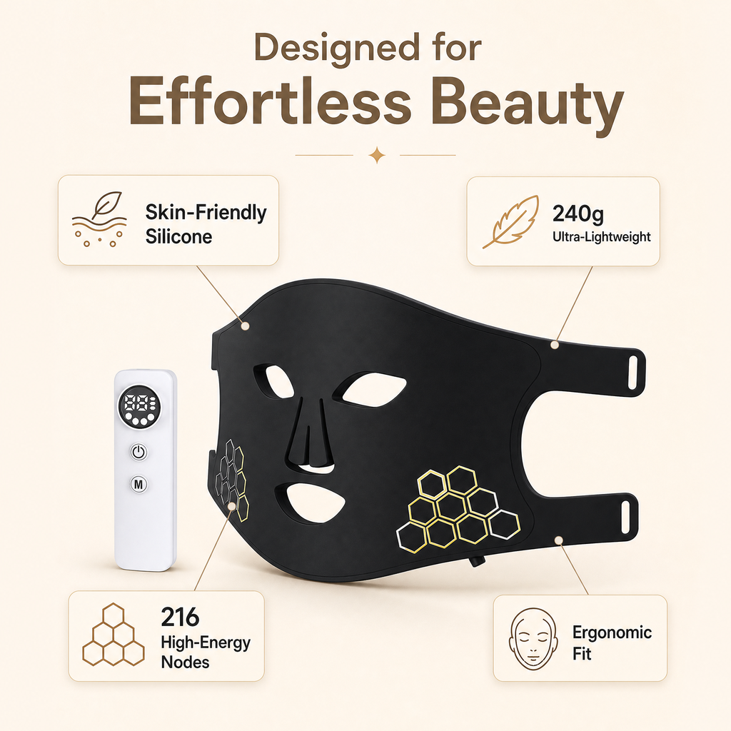 216-LED 4-Wavelength Face Mask – Brighten & Repair