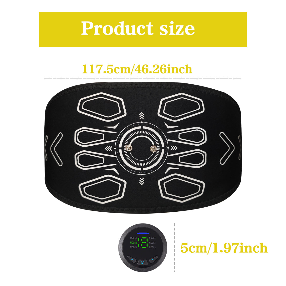 Premium EMS Abdominal Muscle Toning Belt Sculpt Your Core Anytime