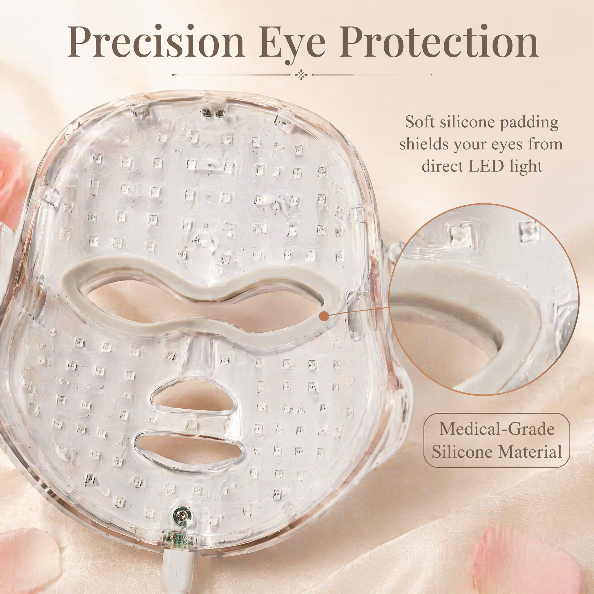 7-Color LED Mask – 7 Modes, 200g, Type-C, Medical Silicone