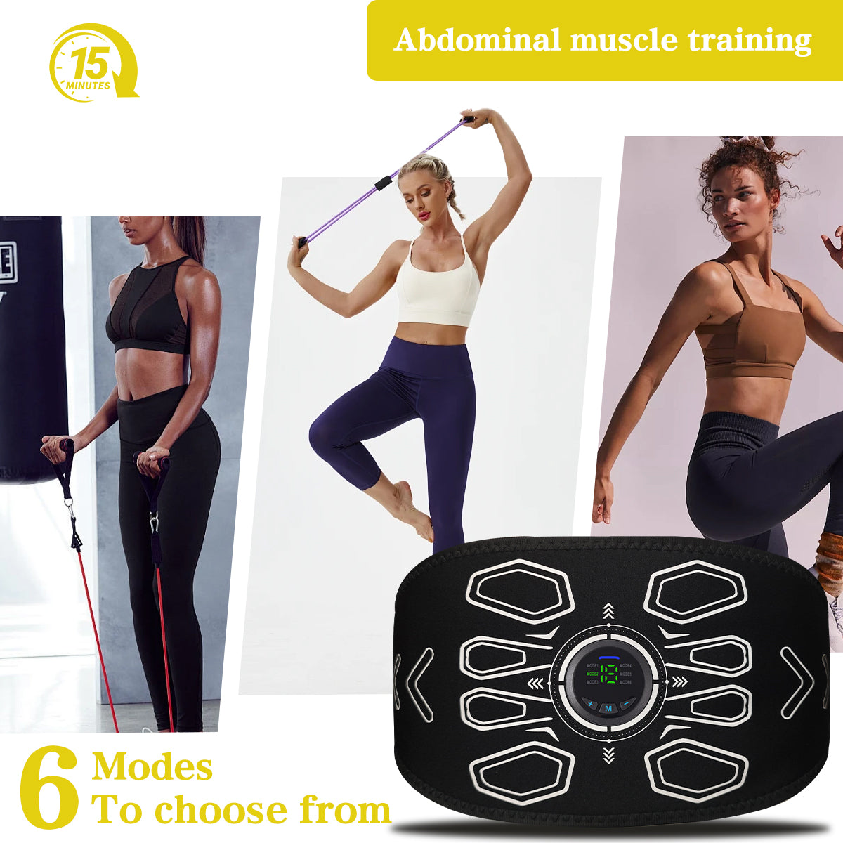 Premium EMS Abdominal Muscle Toning Belt Sculpt Your Core Anytime
