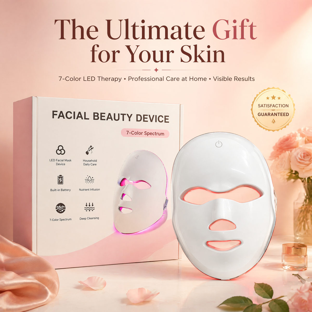 7-Color LED Mask – 7 Modes